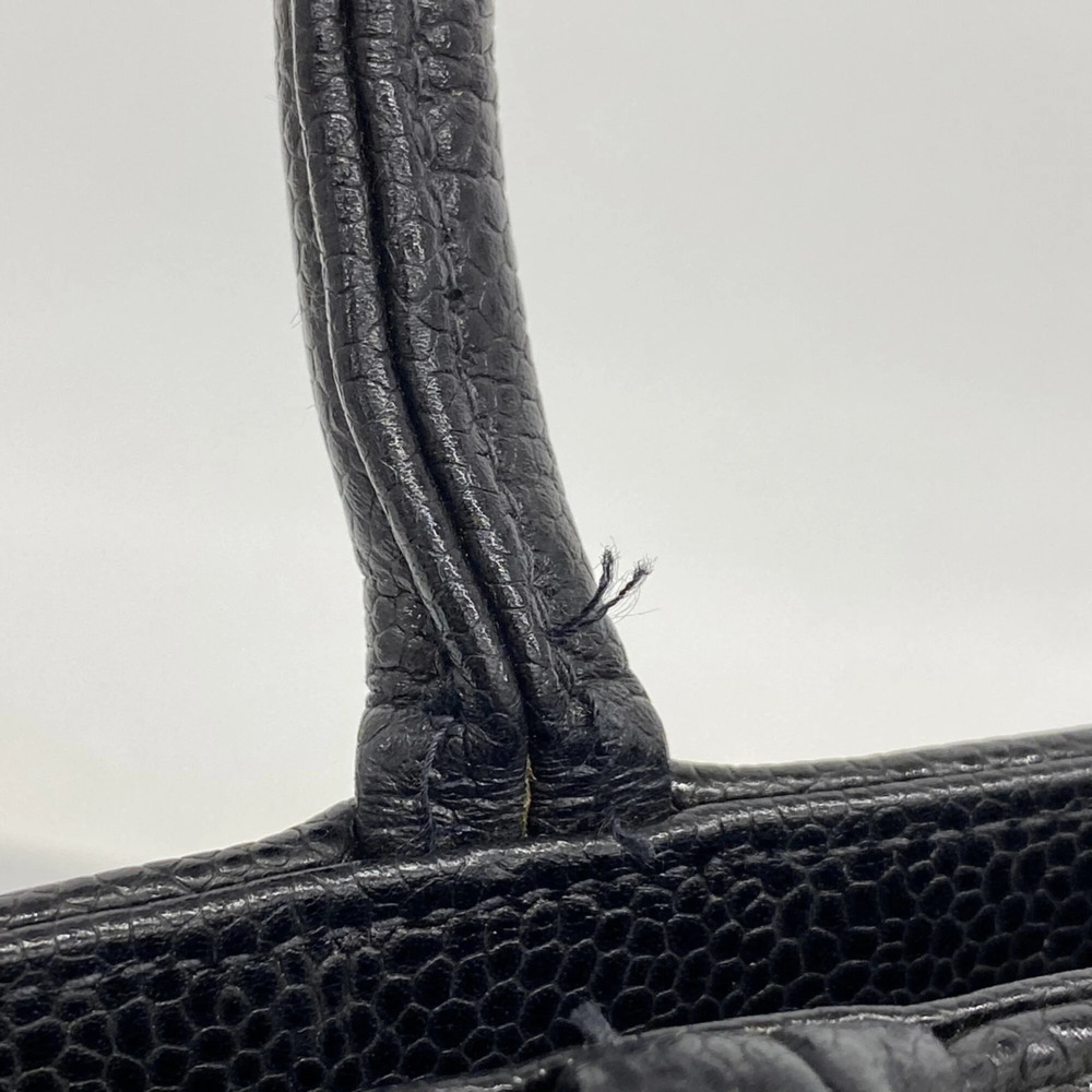 CHANEL Black Caviar Leather Reissue Tote Bag - Picture 7 of 9
